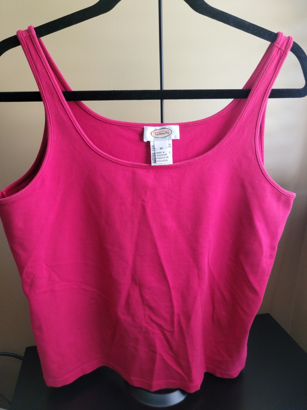 Talbots Bright Pink Scoop Neck Tank Top